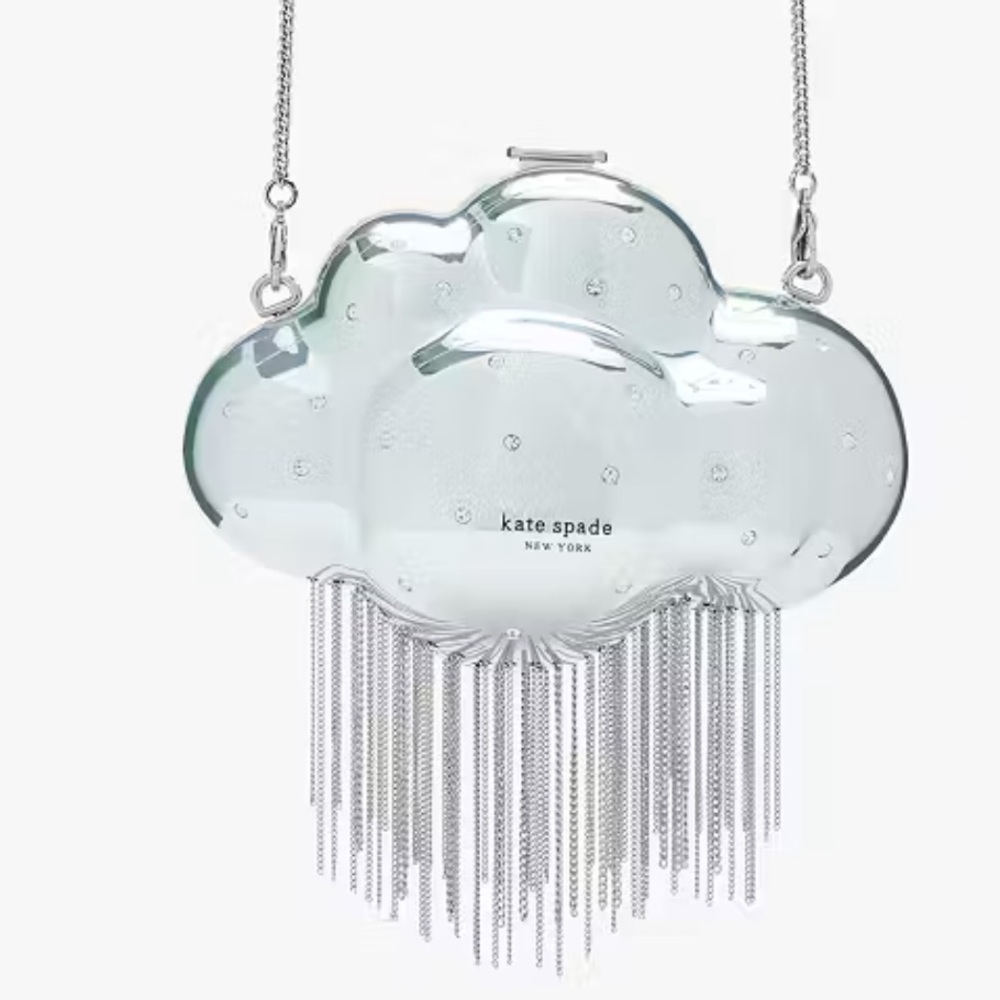 NWT Kate Spade Shade Crystal Embellished 3d Cloud Crossbody